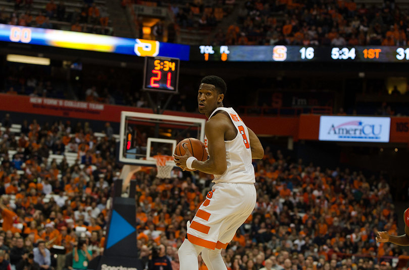 Andrew White had his worst game as a member of the Orange, scoring just two points. 