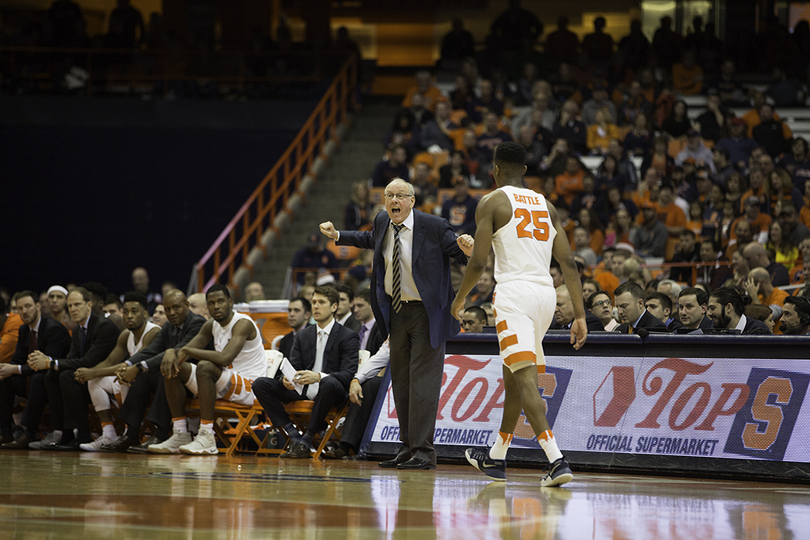 Syracuse men’s basketball falls from AP Top 25 for first time this season