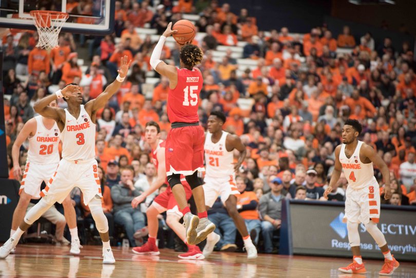 BU's Cheddi Mosely went 3-of-8 from 3. 