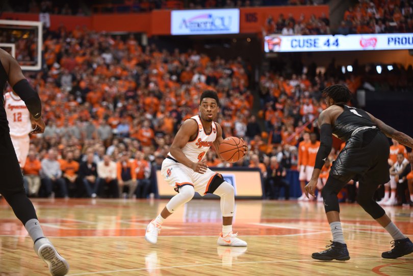 Fifth-year guard John Gillon earned his first start of the season.