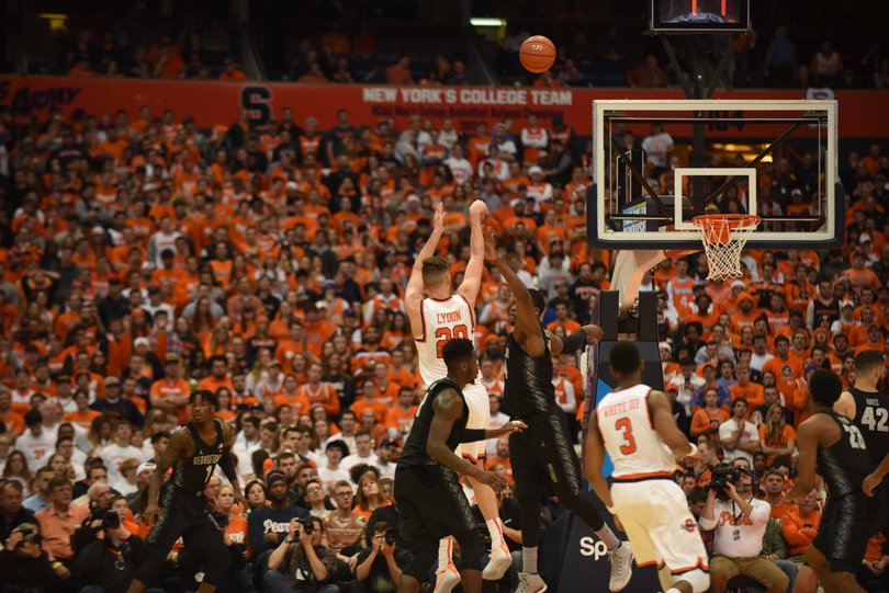 Lydon went a near-perfect 12-for-13 from the field and 3-for-3 from long range. He hit one from beyond NBA range. 