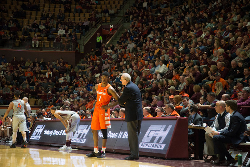 Head coach Jim Boeheim on Frank Howard, postgame: "He was trying to prove he can’t shoot jump shots." 