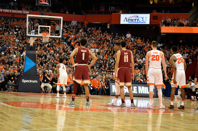 Syracuse made 17 of the 19 free throws it attempted (89.5 percent) against Boston College, its second-best mark of the season.
