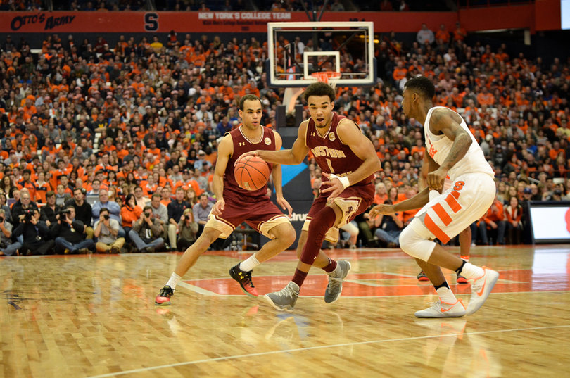 Boston College edged Syracuse in rebounds (35 to 29) and 3-pointers made (8 to 5), but the Eagles couldn't make its stat-savvy advantages matter. 