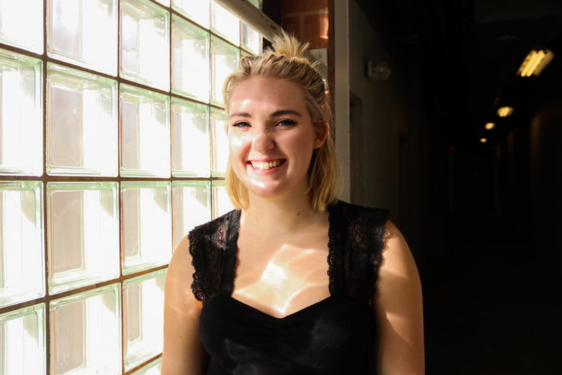 Taylor Rodgers cut her hair to resemble that of Donald Trump to portray the president-elect in a film she is creating.