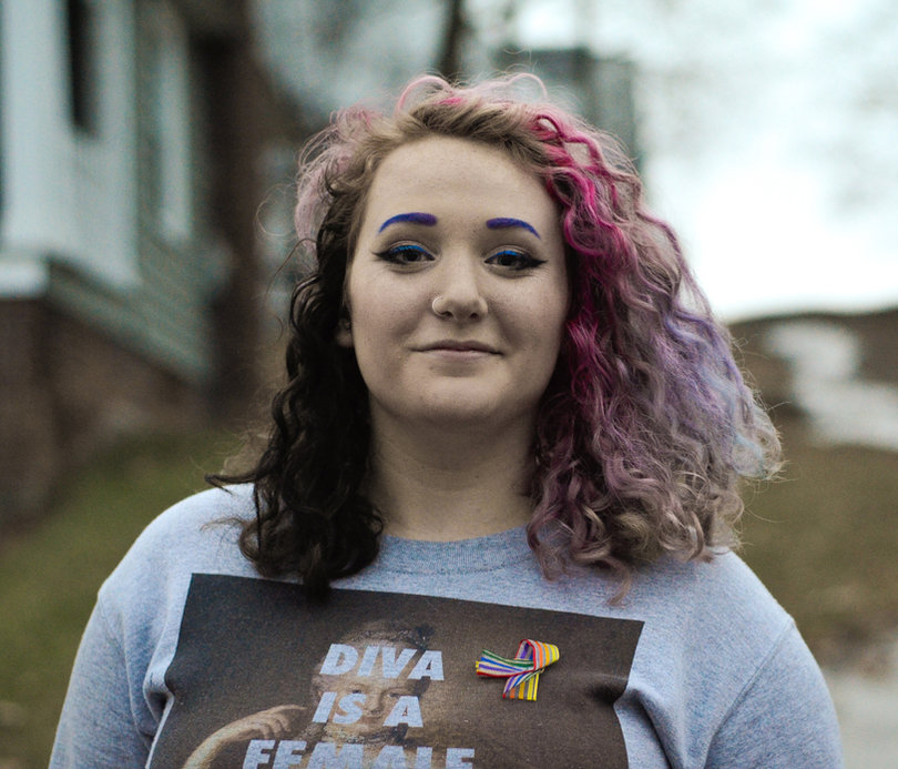 Natalie Boucher is a sophomore studio arts major who created a public artwork that honors the victims of the Pulse nightclub shooting in Orlando.