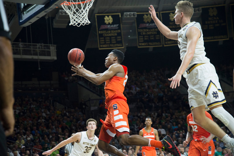 Tyus Battle was a bright spot for Syracuse, scoring 17 points. 