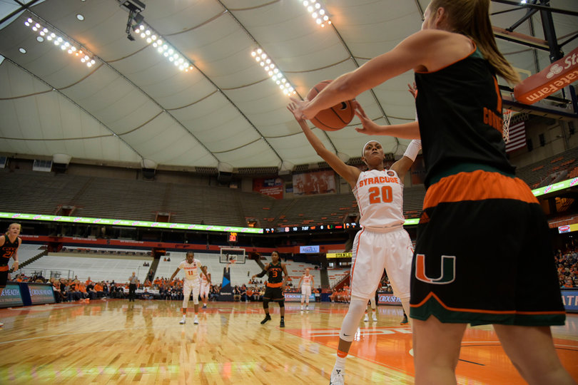 SU forced 23 Miami turnovers while committing only 13 of its own. 