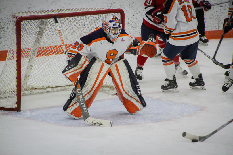 Saturday, SU cruised to a 5-1 victory over the Colonials. 