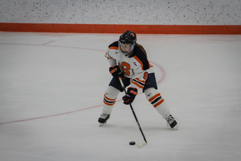 Quinn (not shown) scored SU's lone goal Friday night. She scored seven goals as a sophomore last season. 