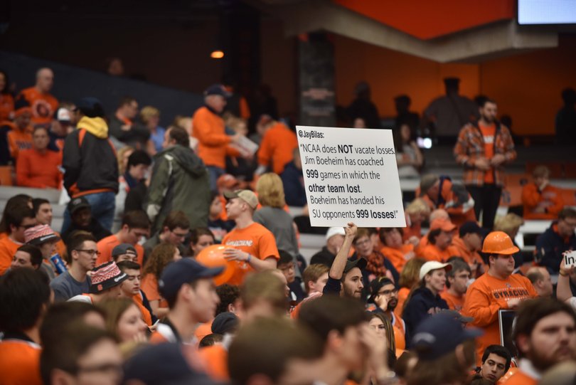 Many Orange fans seemed to not care about the NCAA's ruling and count this as Boeheim's 1,000th win. 