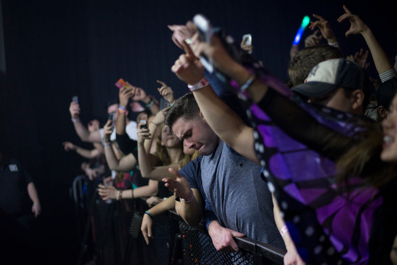 The audience danced for over three hours while watching Kip Chapman, Arson Acts and Audien.