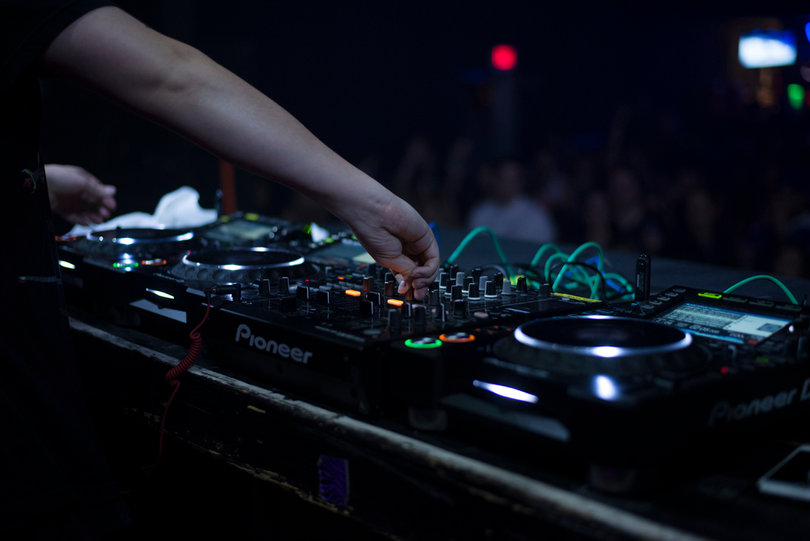 Audien sampled from a diverse catalog during his performance, a range stretching from Van Halen to Skrillex.