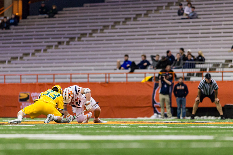 SU won the face-off battle 20-9. 