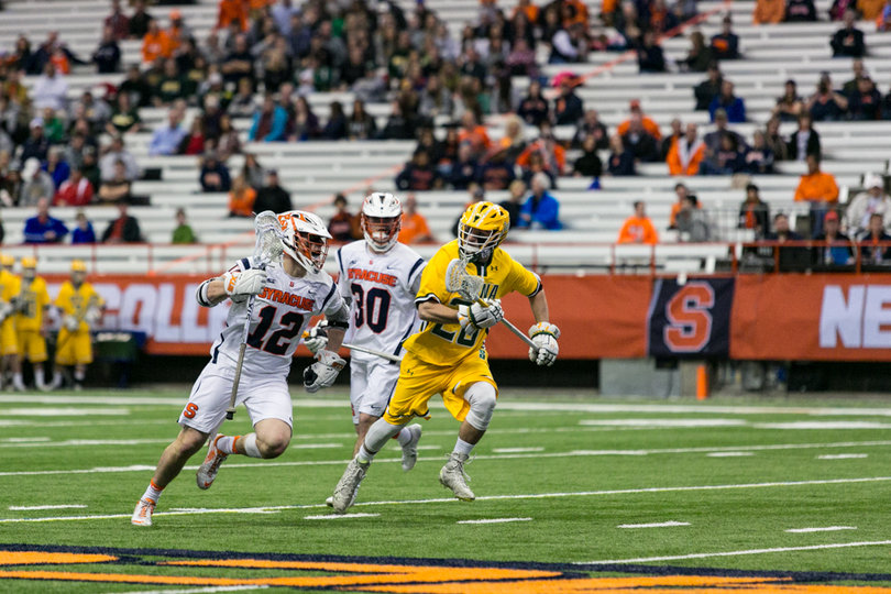 Freshman Jamie Trimboli looks to create space. 