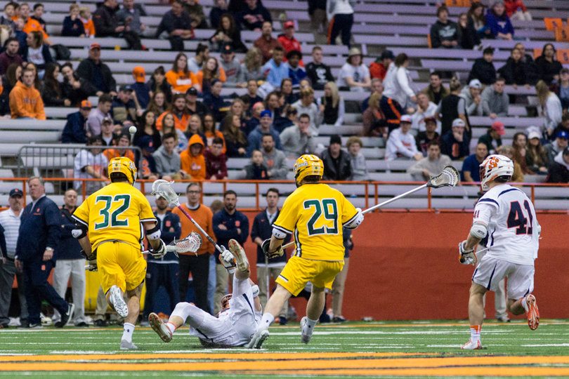 The 101-year-old program spent the week before practicing in the Ensley Athletic Center with its exact field dimensions replicated from the Carrier Dome. 
