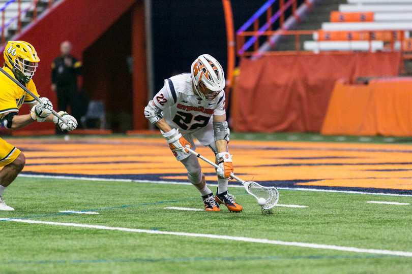 Evans picks up a groundball. 