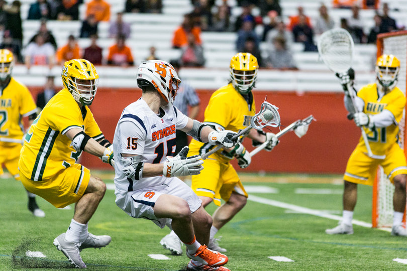 Siena's defense looked solid early, but SU kept scoring. And scoring. And scoring. 