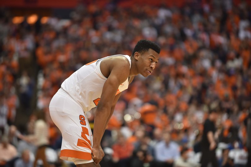 Boeheim said Tyus Battle, who scored only two points 26 minutes, is still not back in top shape. "He just didn't look himself." The freshman left the locker room coughing loudly. 