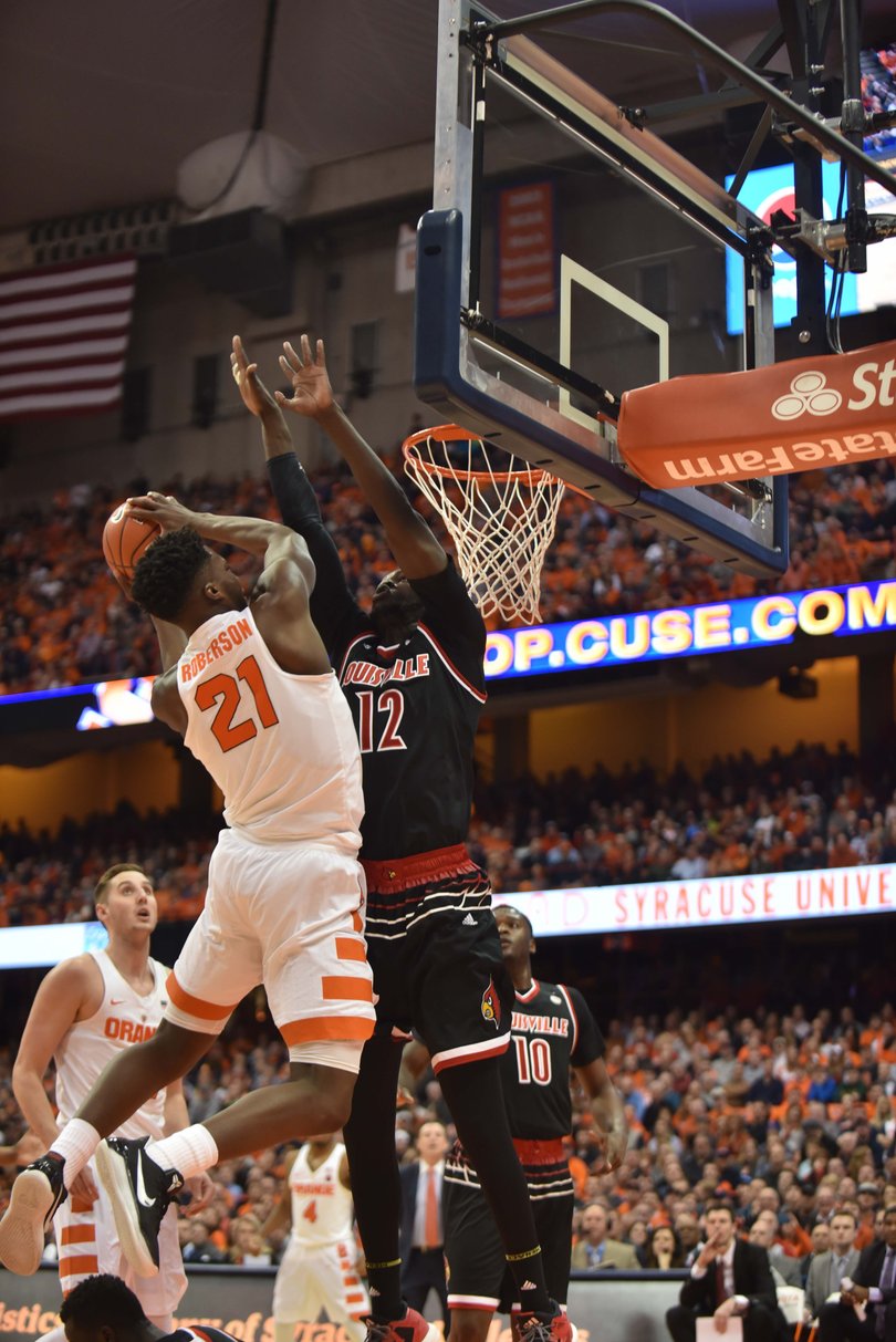 Tyler Roberson missed two free throws down the stretch. Said Boeheim: "I didn't think he was gonna make it."