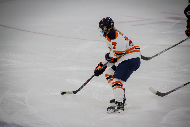 Sibley commanded the puck Saturday, posing as one of SU's biggest threats. 