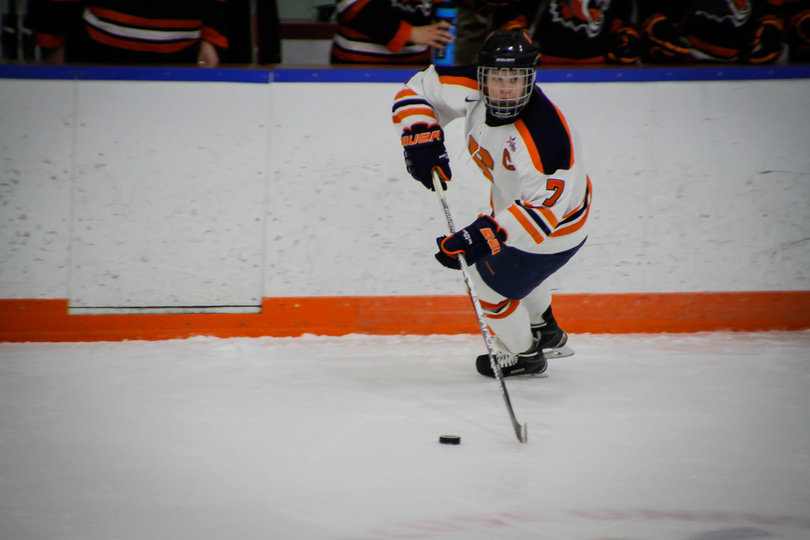 SU got off 12 shots in the first period. 