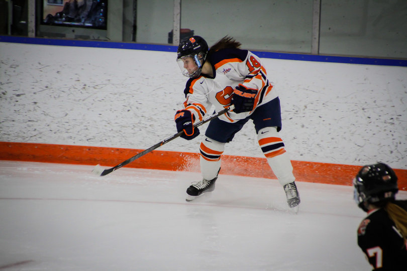SU got off 14 shots in the second period. 