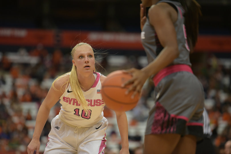 Syracuse senior forward Isabella Slim had zero rebounds in 28 minutes on the floor. 