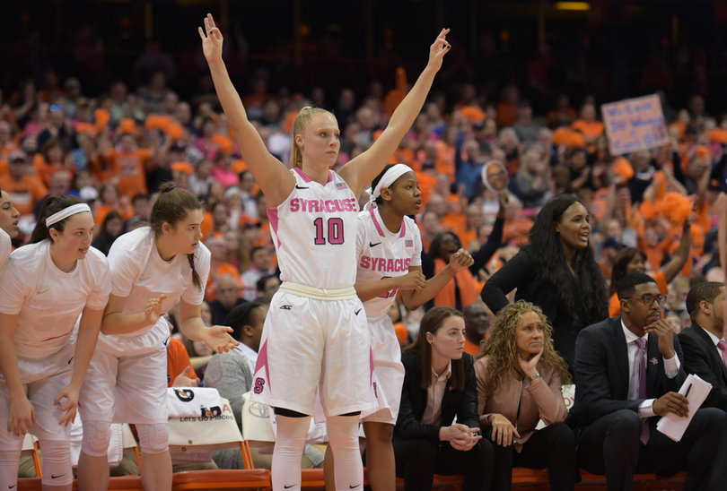 Slim celebrates a big SU play. 