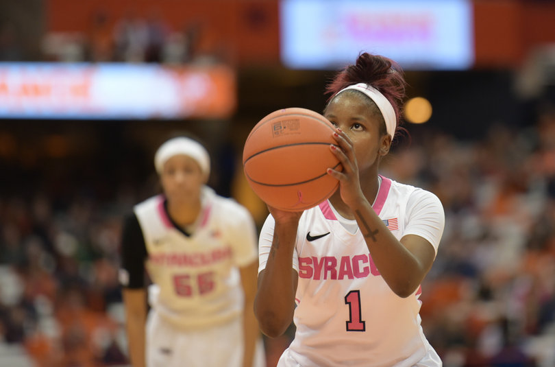 Syracuse senior point guard Alexis Peterson posted 19 points and dished out 14 assists. 