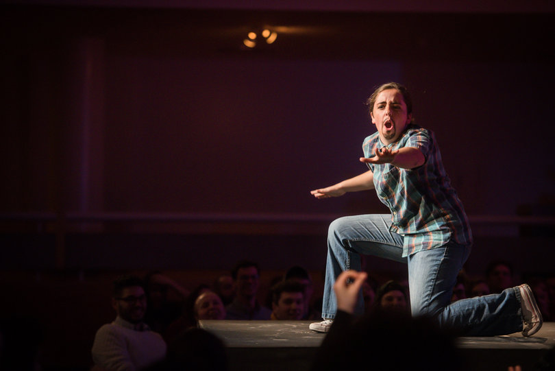 Rachel Ameen and Zoe Shannon were the only two drag king act of the night.