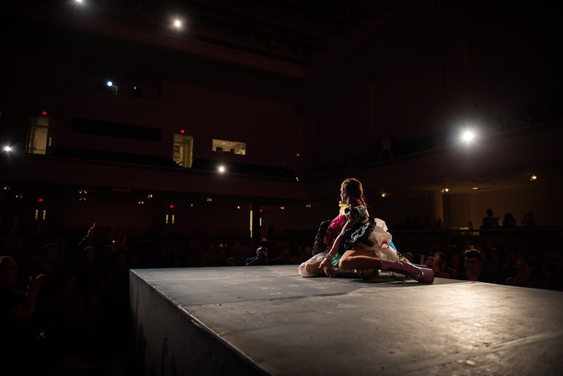 Milk performed a rendition of Katy Perry's "Firework."