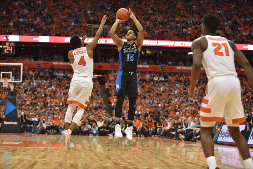 The Blue Devils shot 39.1 percent in the game, while SU shot 52.3 percent. 