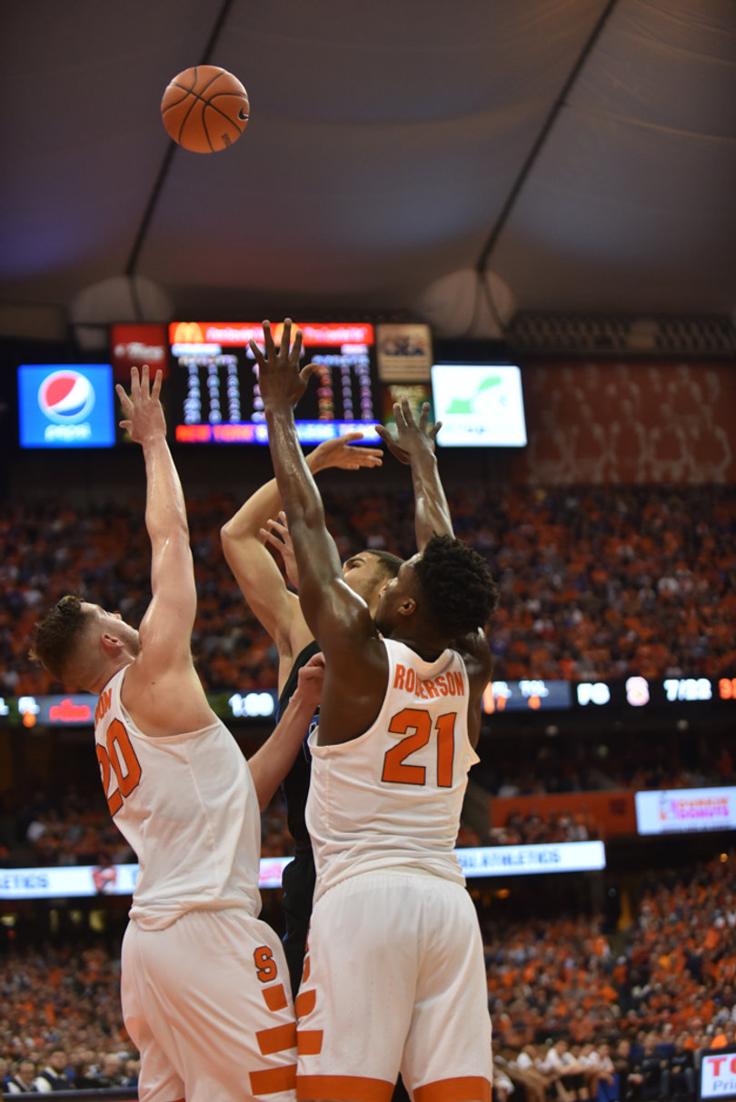 Again, Syracuse didn't win the rebounding battle. That's nothing new. But SU hit enough shots and got just enough stops late to edge out the victory. 
