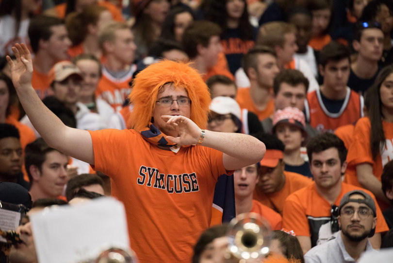 The Carrier Dome's largest attendance this season hit a season-high volume level after Gillon's big 3-pointer. 