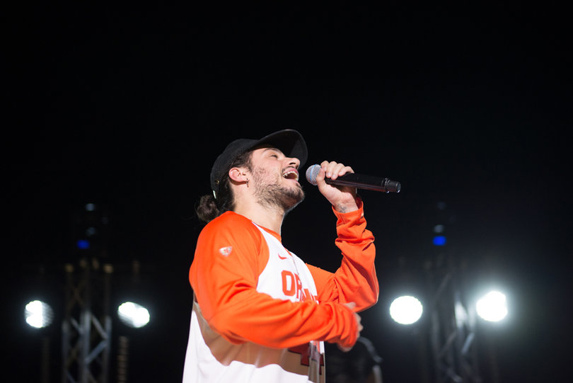 Russ performed some of his more rousing songs in “Yung God” and “T’d Up,” as well as slower songs like “Psycho” and “Losin Control.”