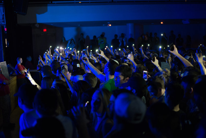 Fans went wild for Russ during the concert, feeding off the rapper's contagious passion for his craft.