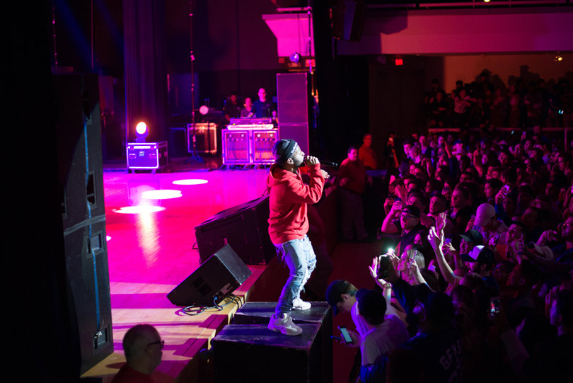 MadeinTYO got the crowd involved with his set, chanting back and forth with them.