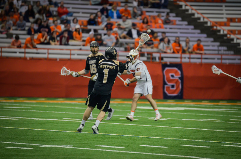 Army won the faceoff battle, won 31-to-24 on ground balls, maintained position and outshot SU 47 -31 to snap a five-game losing streak in the Carrier Dome.
