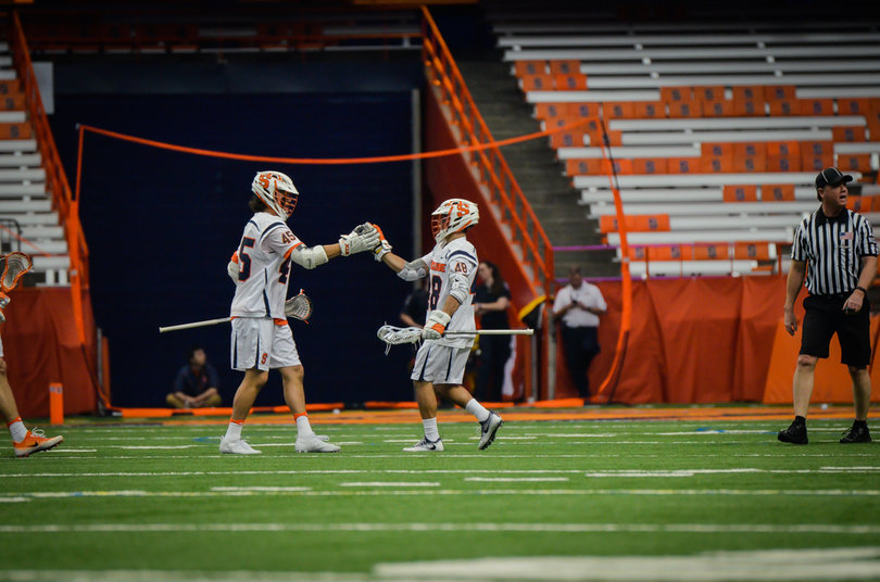 The Orange didn't trail at any point after the first quarter, but tied the game twice in the final six minutes. 