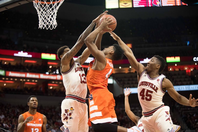 The Cardinals blocked three SU shots, while the Orange didn't block any. 