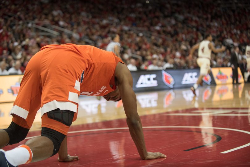 Syracuse lost the fast-break battle, 12-0. 
