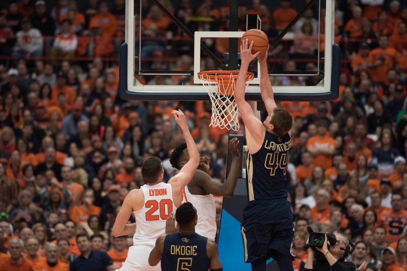 The Yellow Jackets nearly doubled-up SU's paint points total, notching 34 to the host's 18. 