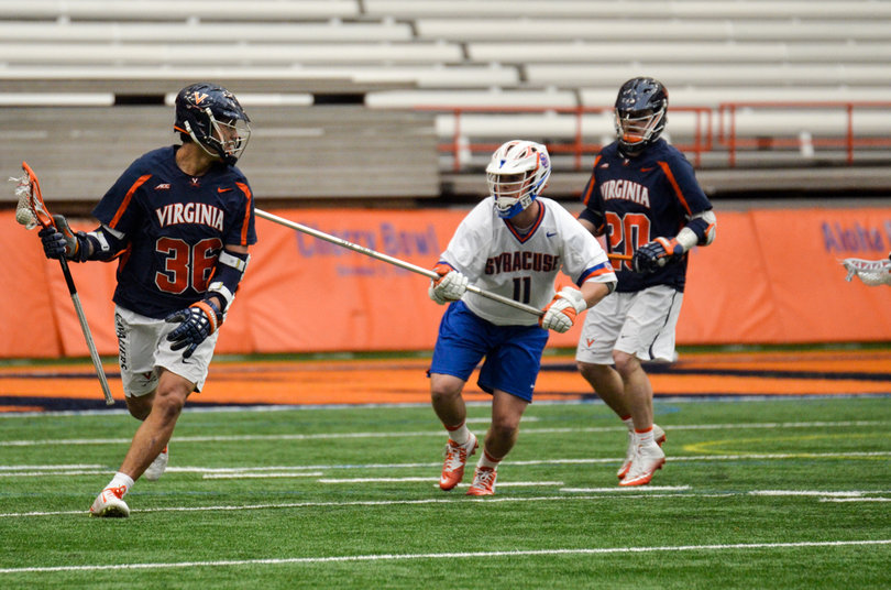 Scott Firman stuck to Virginia's top threat, Kraus, throughout the day.