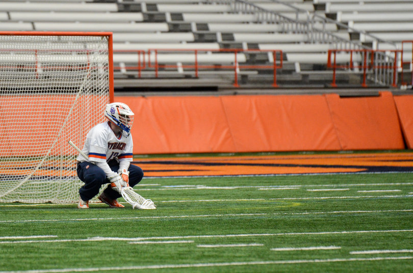 Molloy took a brutal hit from UVA's Michael Kraus and rolled on the ground holding his right arm at the end of the game. 