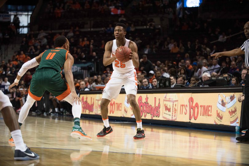 “Well, they made some tough shots, last-second shots,” Battle said. “That happens. I thought we did a pretty good job defensively most of the game. We had a couple breakdowns where we let guys we didn’t want to shoot, shoot the ball.”