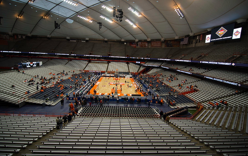 On a Wednesday night over Spring Break with record snowfalls and a semi-closed university, Syracuse saw a poor turnout for its NIT opener.