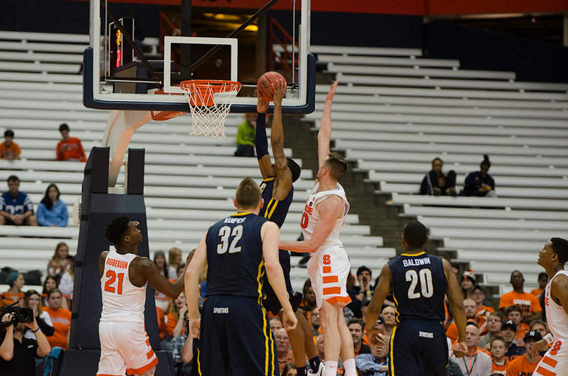 The Spartans hung around all night and even made it a seven-point game with two minutes to go. 