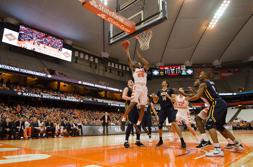 Syracuse did something it doesn't usually do: win the rebounding battle, this time by a 36-28 margin. 