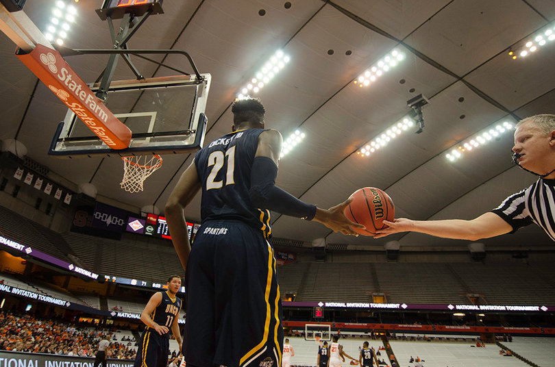 UNCG came out punching on Wednesday night as a No. 8 seed. The Spartans assisted 22 of their 33 buckets. 